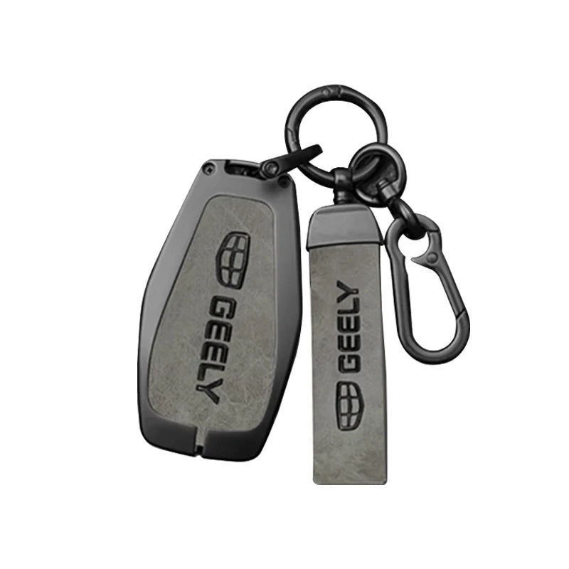 GPRGIT Car Key Case Cover for Geely Coolray Atlas Boyue NL3 Emgrand SUV GT GC9 Borui Azkarra Haoyue L Monjaro L Tugella Xingyue Haoyue