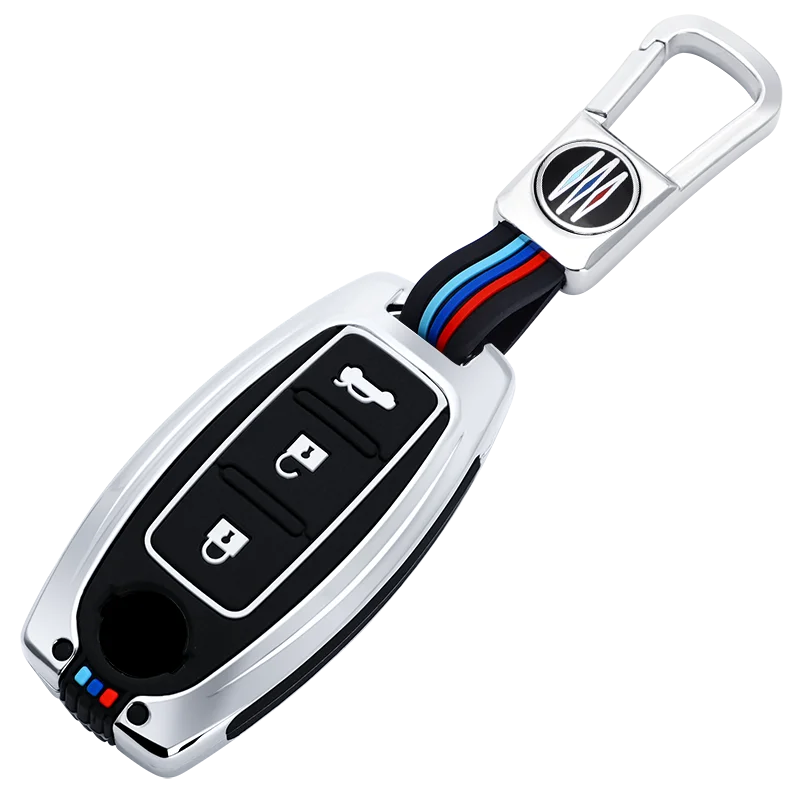 GPRGIT Zinc Alloy Remote Key Case Cover Shell for Nissan Qashqai X-Trail T31 T32 Juke J10 J11 Tiida Altima Pathfinder Kicks