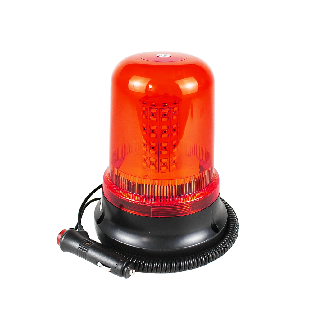 New 80 LED Strobe Beacon Light for Forklift Emergency Warning Flashing Construction Vehicles with Magnet and Rotating Lamp