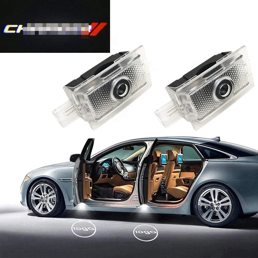 GPRGIT Dodge Avenger Charger Car LED Logo Ghost Door Light Projector Welcome Emblem Lamp