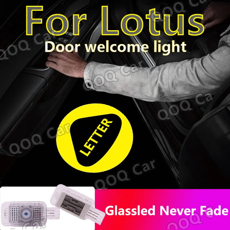 GPRGIT 2PCS Welcome Light for Lotus Emira Emeya Eletre Car Door Puddle Lamp LED Projection Atmosphere Light