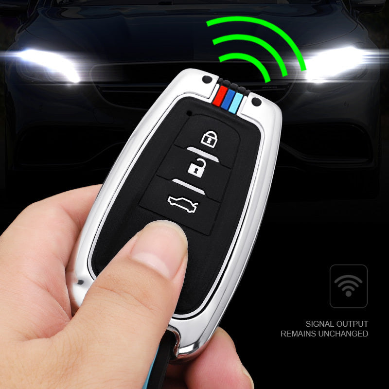 GPRGIT Remote Zinc Alloy Car Key Case Cover for Toyota Prius Camry Corolla CHR RAV4 Land Cruiser Prado Protector Shell Fob 2 3 4 Button
