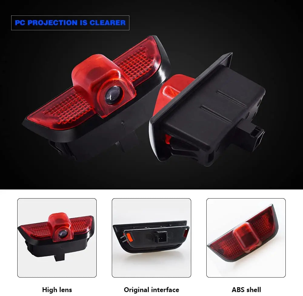 GPRGIT Mercedes Benz C Class C200 C220 C300 C63 C450 C40 W204 Car Door Welcome Logo Light Safety LED Lamp Auto Decorative