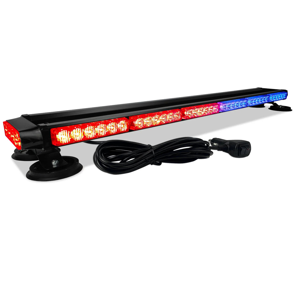 High Intensity Aluminum LED Strobe Light Bar Double-Sided for Cars Trucks Strong Magnetic Plow Truck Emergency Warning Light Bar