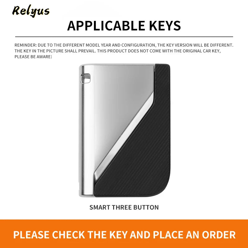 GPRGIT Zinc Alloy Leather Car Key Case for LYNK&CO 05 09 01 06 02 03 Remote Cover Shell Keychain Holder Fob