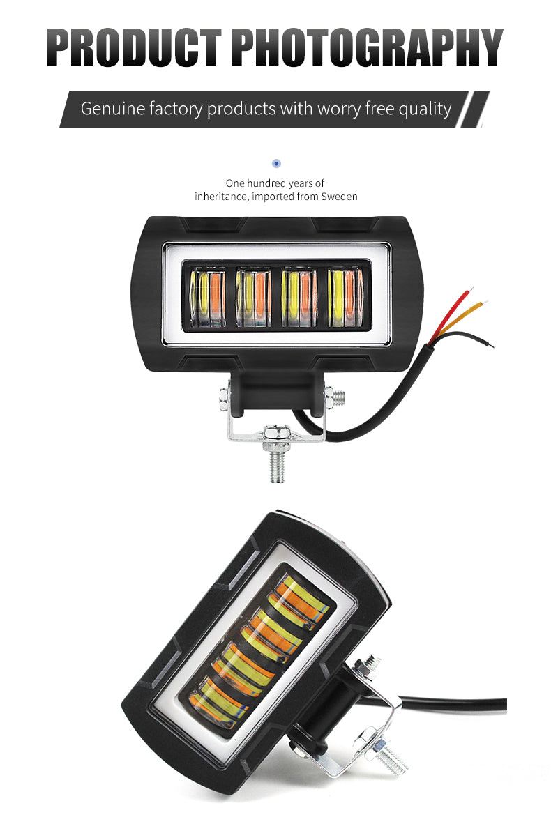 GPRGIT LED Work Light Bar Four Beads Emergency Tool LED Working Light 12V-80V 40W Work Light for Truck