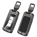 GPRGIT Zinc Alloy Leather Car Remote Key Case Cover Shell for Mitsubishi Xpander Outlander ASX Pajero Eclipse Cross Montero