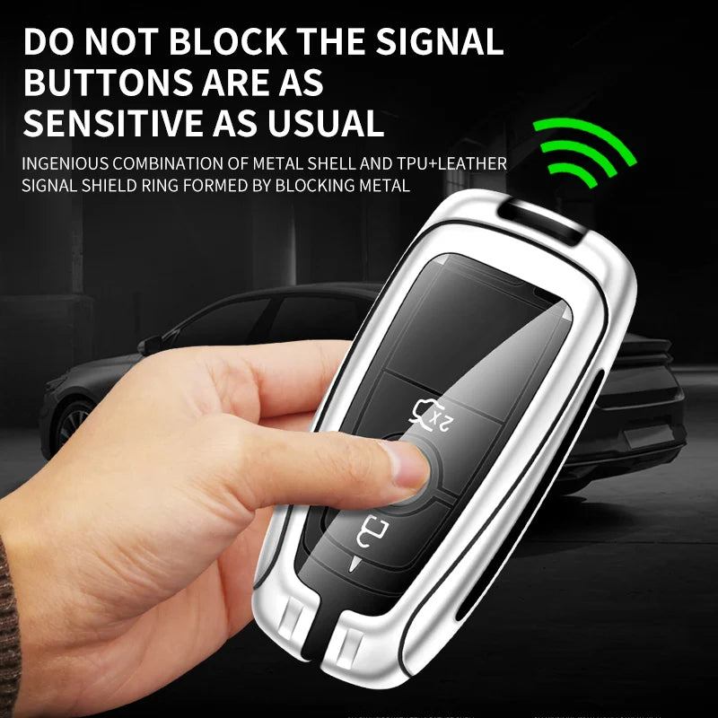 GPRGIT Zinc Alloy Car Remote Key Case for Ford Raptor F150 Remote Control Protector for Ford F-150 RAPTOR Car Key Cover Car Accessories