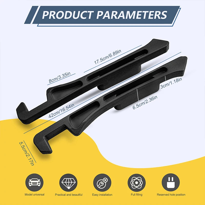 GPRGIT PU Leather Car Seat Gap Leak-Proof Filler Deepened Storage Strip