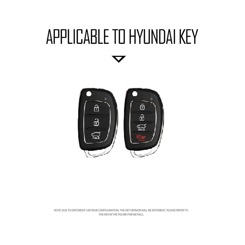 GPRGIT Car Key Case Fob Keychain for Hyundai Solaris Creta Ix25 Kona Tucson Sonata FE I40 Elantra Ix35 I20 Ix45 HB20 Accent