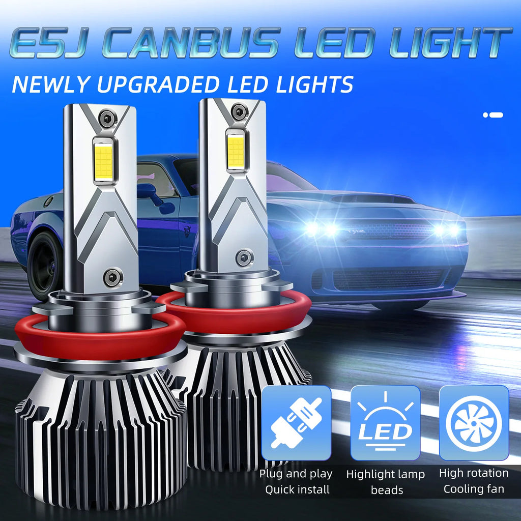 Pure Copper Plate LED Auto Lighting System | Advanced Turbo Fan Faros LED for H1 H4 H7 H11 9005 9006 Aviation Aluminum