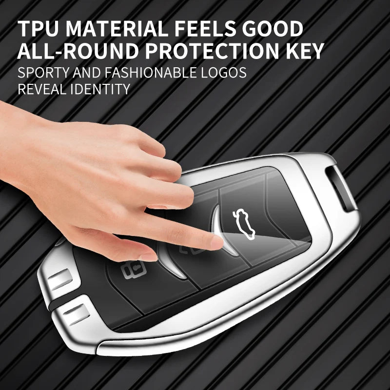 GPRGIT Zinc Alloy Car Key Cover Case for 2022 Dongfeng Sokon Dongfeng Fengguang 580 Accessories Keychain Keyless Fob