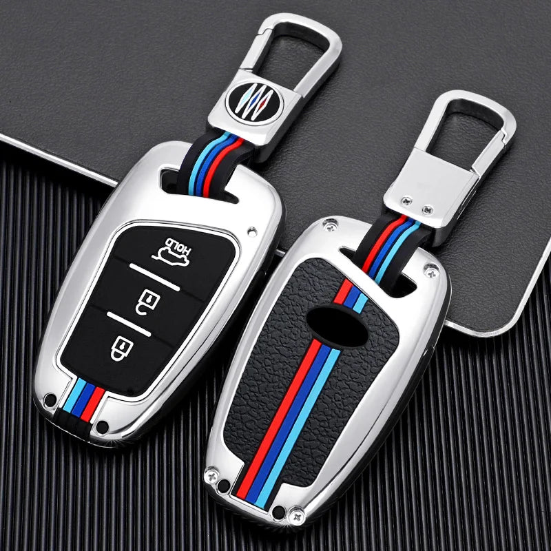 GPRGIT Remote Zinc Alloy Car Key Case Cover for Hyundai Grand Santa Fe IX45 GENESIS EQUUS AZERA 2013 2014 2015 2016 Keyless Accessories