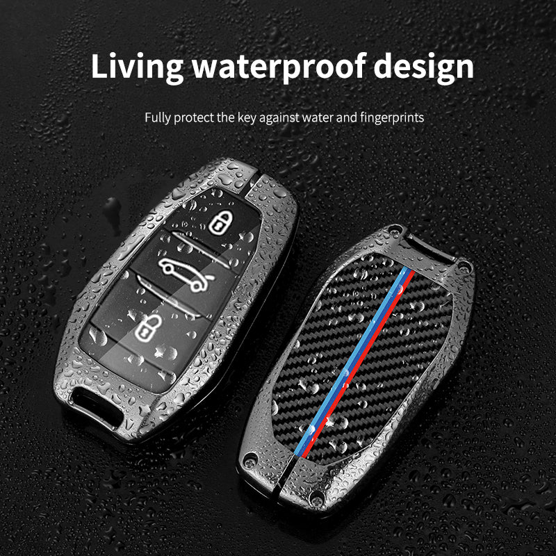 GPRGIT Car Key Case for Peugeot 208 2008 308 3008 4008 5008 408 508 107 301 Citroen C4L C6 C3-XR Picasso C4 CACTUS C5 DS4 DS5 Keyfob