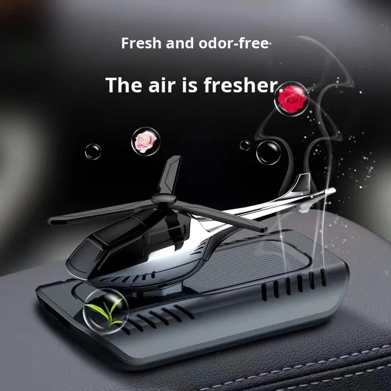 GPRGIT Solar Airplane Car Aromatherapy Dashboard Ornament Plastic Solar-Powered 5ml