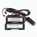 GPRGIT 2-in-1 COB LED Strobe Warning Light 20W 12V-24V IP65 for Truck Grille Universal