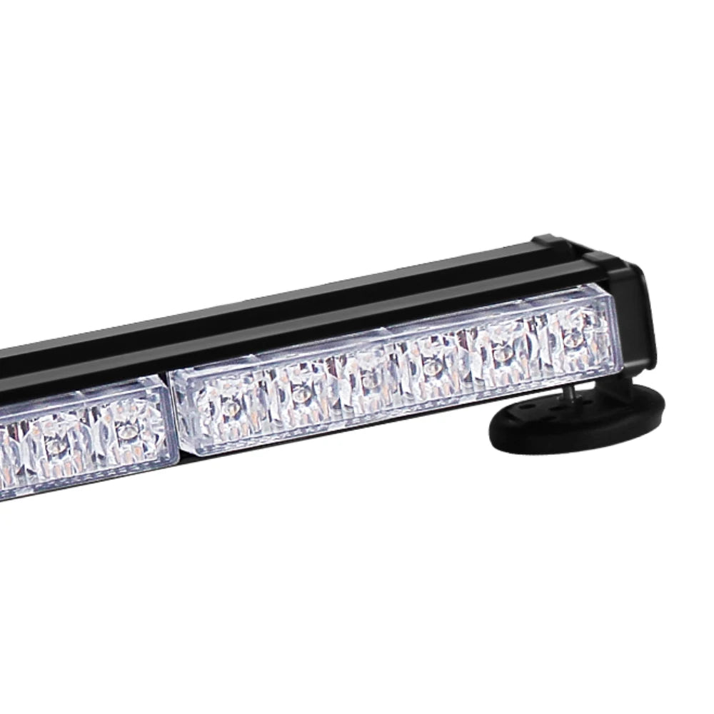 96w Led Warning Strobe Light Bar 46inch Dual Row Car Truck Roof Grid Strobe Drl Flashing Emergency Lamp Bars 12v 24v