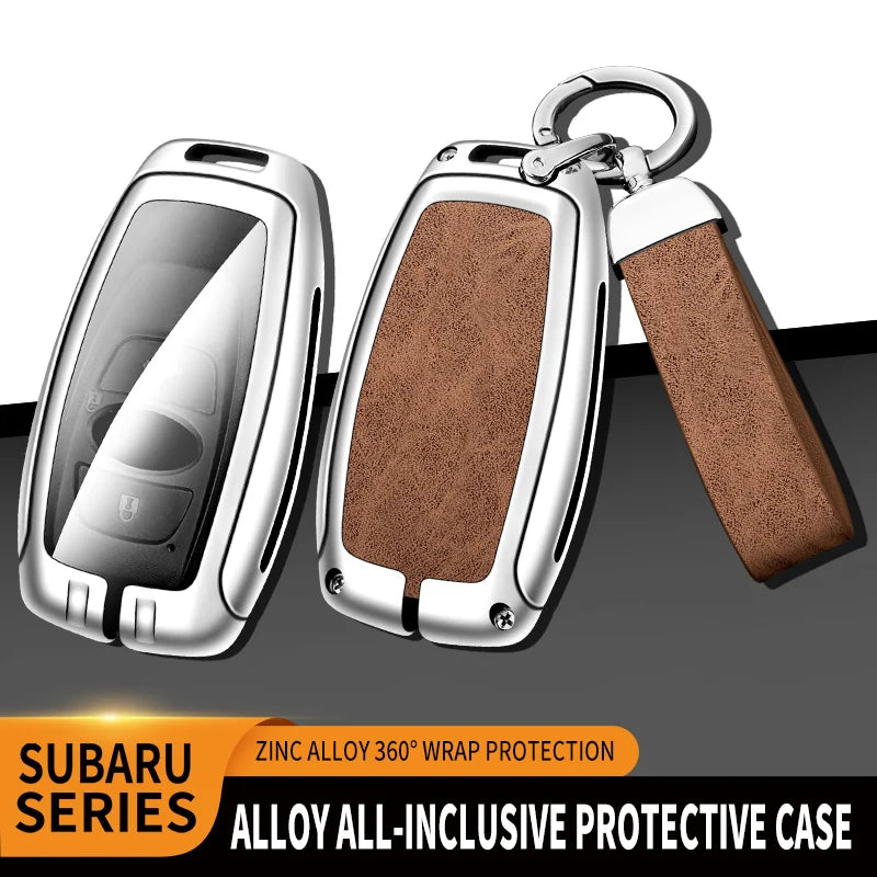 GPRGIT New Car Custom Logo Alloy Key Case Cover for Subaru BRZ XV SV Forester Legacy Outback Crosstrek Impreza WRX Ascent Accessories