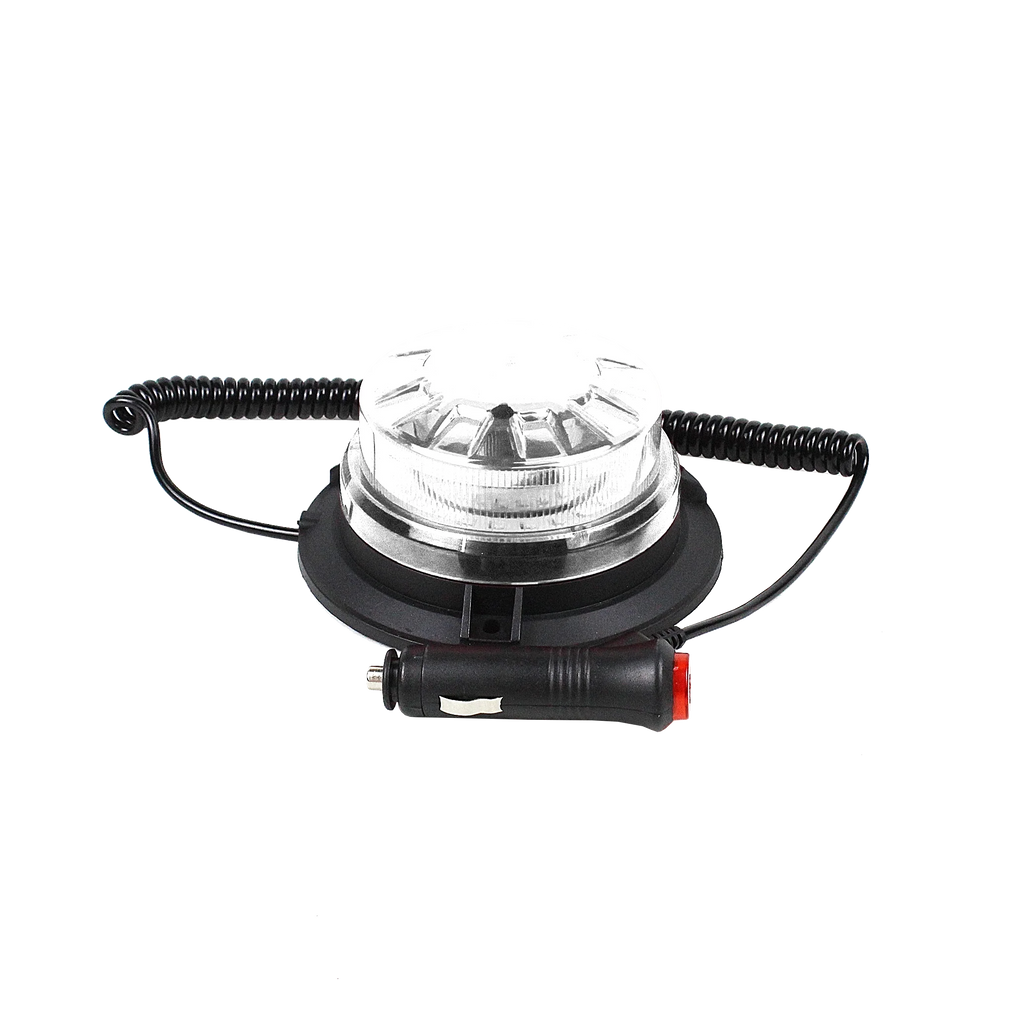 New 12V 24V LED Warning Strobe Light Magnet Flashing Beacon for Truck Trailer School Bus