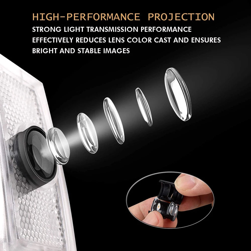 GPRGIT Car Door LED Logo Ghost Light Projector Welcome Lights Accessories Emblem Lamp for Chrysler