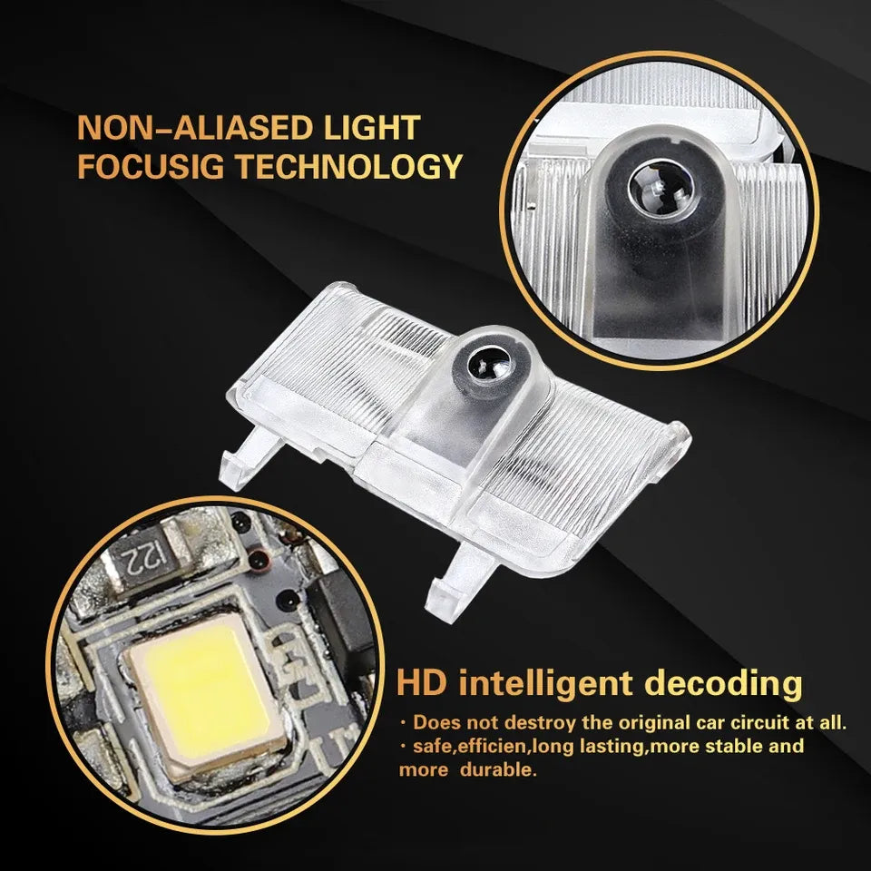 GPRGIT LED Car Door Welcome Light Bulbs Decoration Courtesy Ghost Shadow Warning Lamp for Mazda 6 Atenza 2014 2015 2016 Accessories