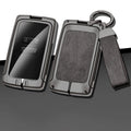 GPRGIT Metal Leather Car Key Logo Case Cover for Renault Captur Megane Talisman Espace Clio Zoe Koleos Scenic 4 Arkana Dacia Sandero