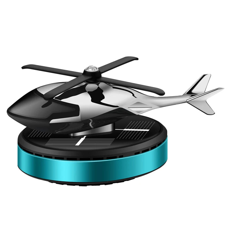 GPRGIT Solar Automatic Rotation Aircraft Dashboard Perfume Diffuser Metal