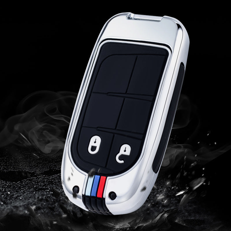 GPRGIT Key Case Cover Zinc Alloy for Jeep Renegade Commander Grand WK2 KL Chrysler 300C Dodge Ram 1500 Remote Car Accessories
