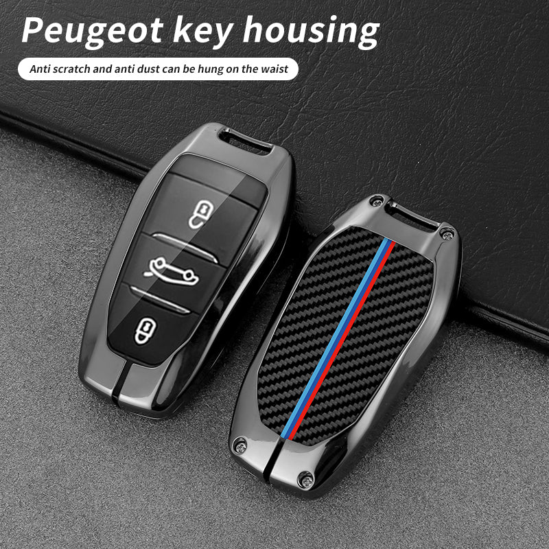 GPRGIT Car Key Case for Peugeot 208 2008 308 3008 4008 5008 408 508 107 301 Citroen C4L C6 C3-XR Picasso C4 CACTUS C5 DS4 DS5 Keyfob