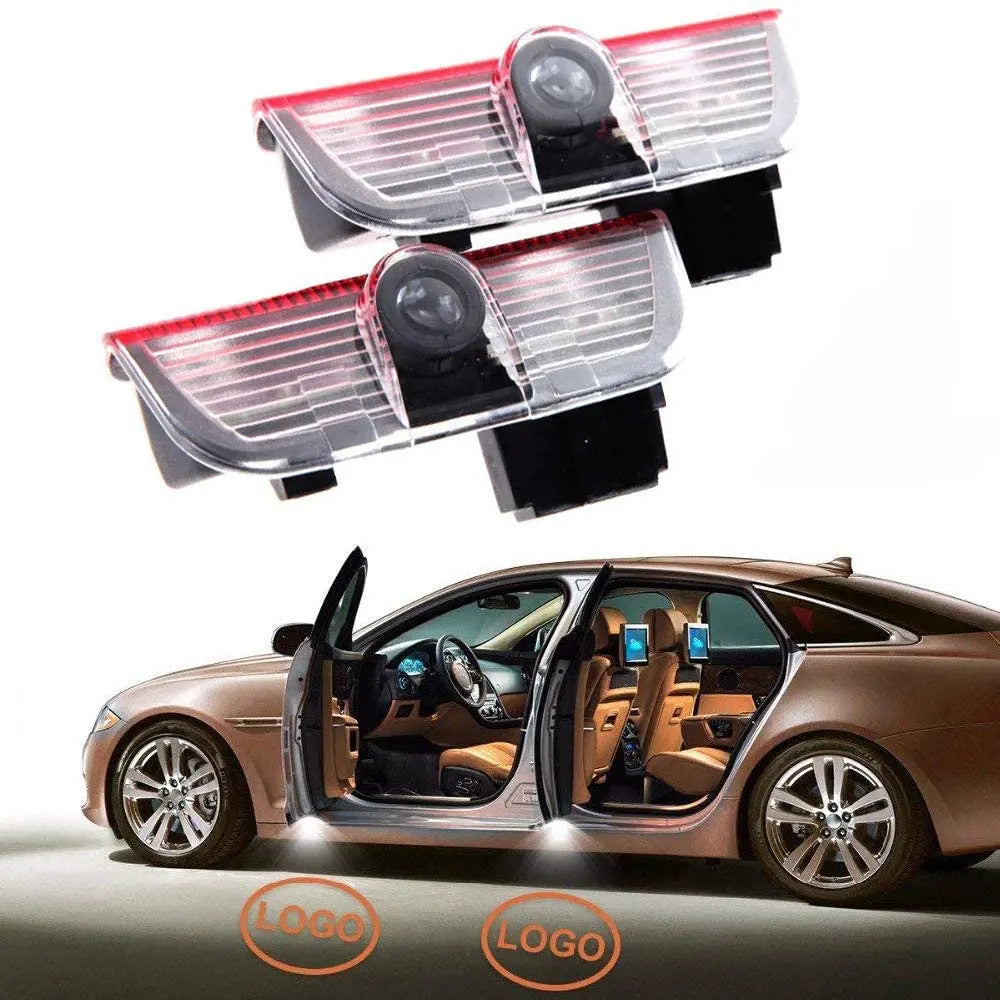 GPRGIT Car LED Door Light HD Logo Projector Ghost Shadow Welcome Lights Ground Courtesy Step Light for Volkswagen Plug and Play 5W