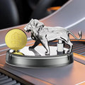 GPRGIT Solar Aromatherapy Car Ornament Rotating Gold Coin Lion Car Perfume Interior Decoration