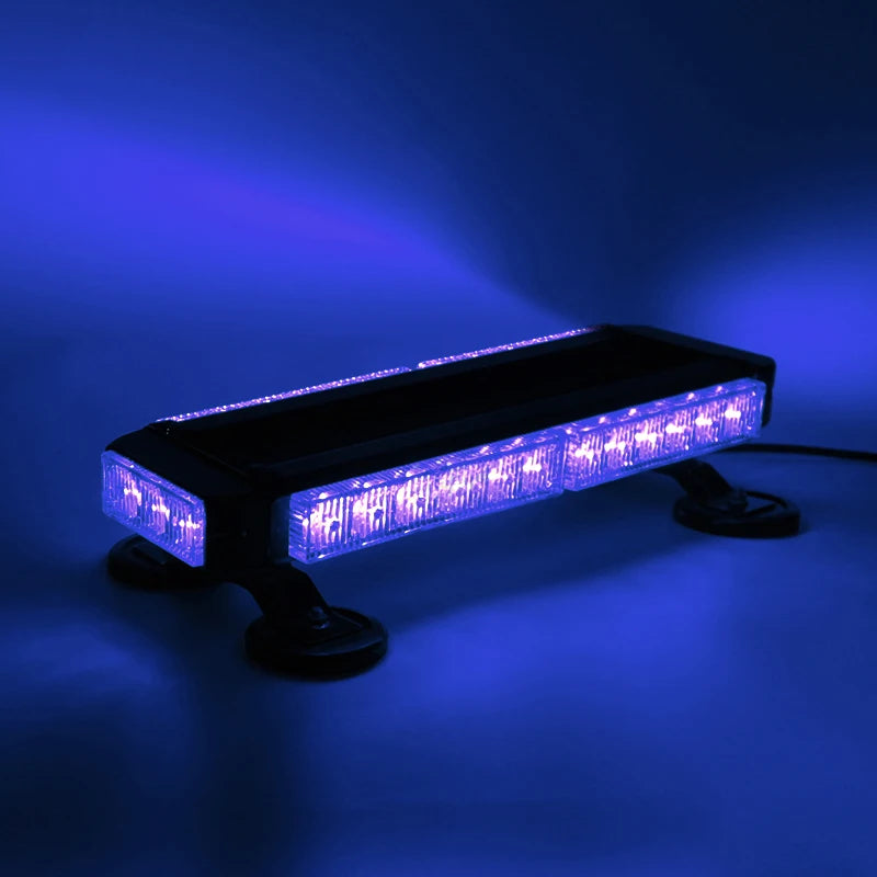 4 Sides Automotive LED Warning Light Bar Rooftop Strobe Light Bar Magnetic Flashing Emergency Lights for Truck Pickup 12V 24V