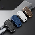 GPRGIT Flip Aluminum Leather Car Key Case Cover Shell for Changan CS15 CS35 CS75 EV E-Star EADO Raeton V3 V5 V7 Holder Accessories