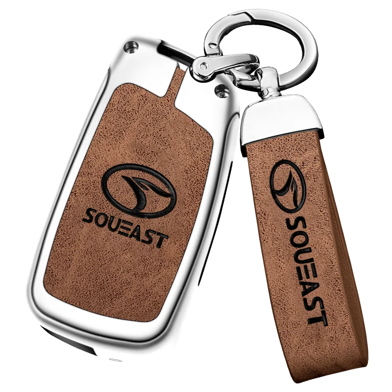 GPRGIT Flip Metal Car Protector Key Case Cover for SOUEAST DX7 DX5 DX3 A5 Lingzhi V5 Lingshi V6 Lingyue V3 Keyless