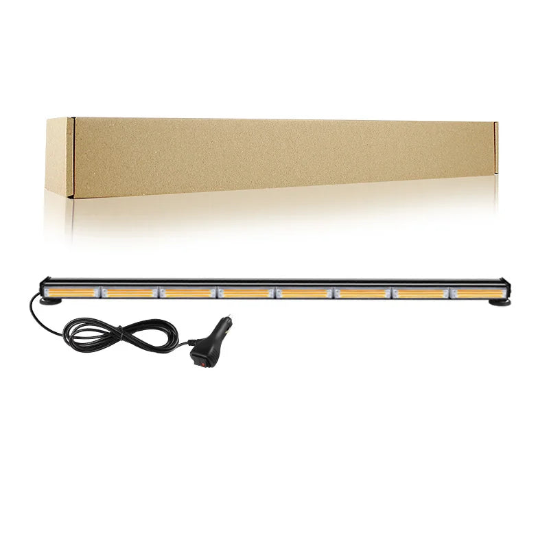 New Condition Led Flashing Light Bars For Truck Van Boat Trailer Front Car Rooftop Cob 2 Sides Strobe Emergency Warning Lights