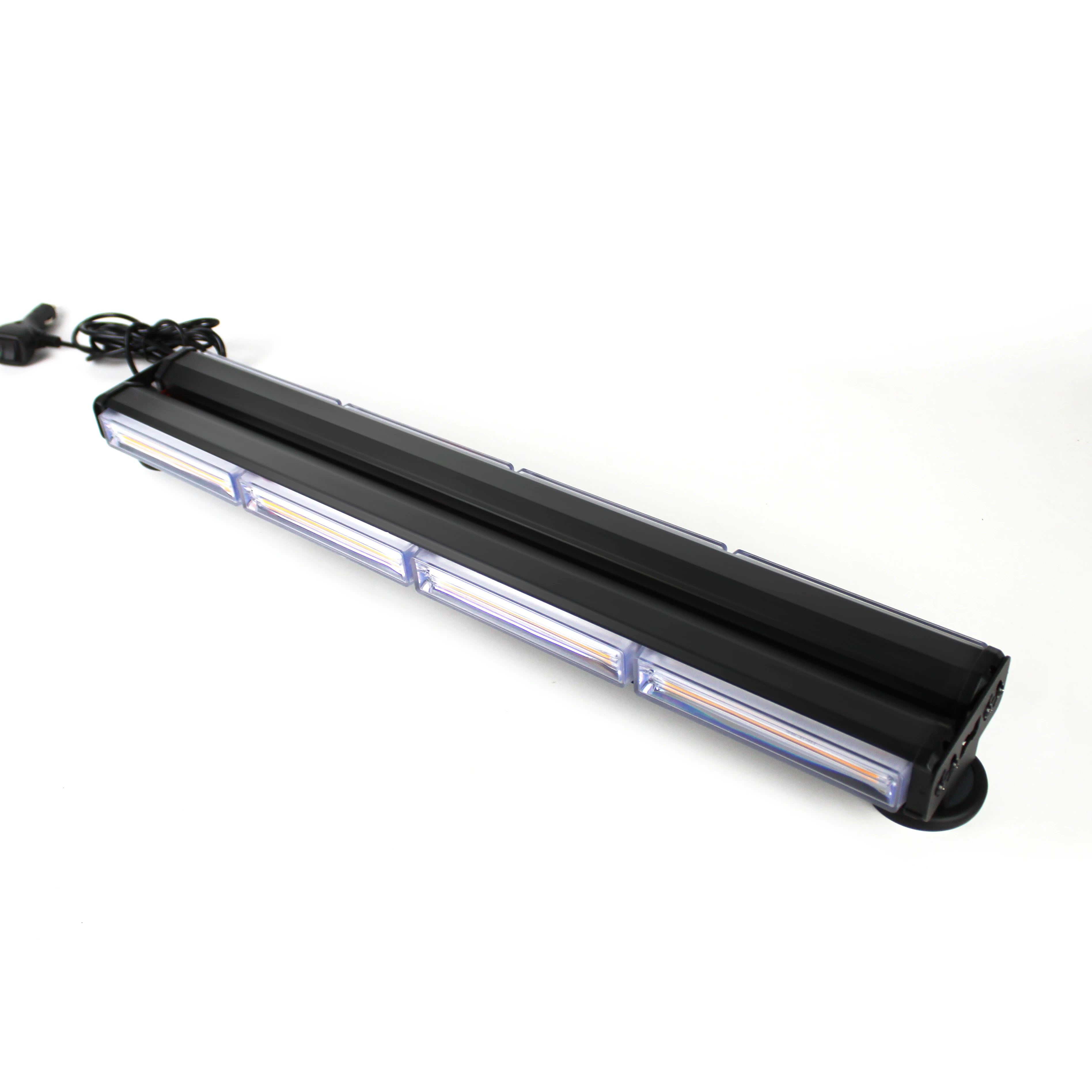Two Sided COB Led Warning Light Bar Car Roof Top Hazard Flashing Lights Magnetic Emergency Strobe Light for Trucks 12V 24V