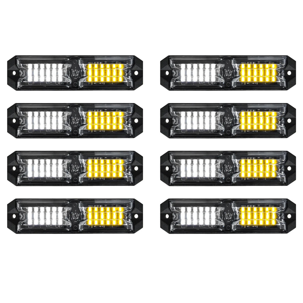 Ultra-Bright 3 Watt LED Strobe Lights Emergency Warning Lights for Vehicles Trucks Surface Mount Light Auto Exterior Lighting