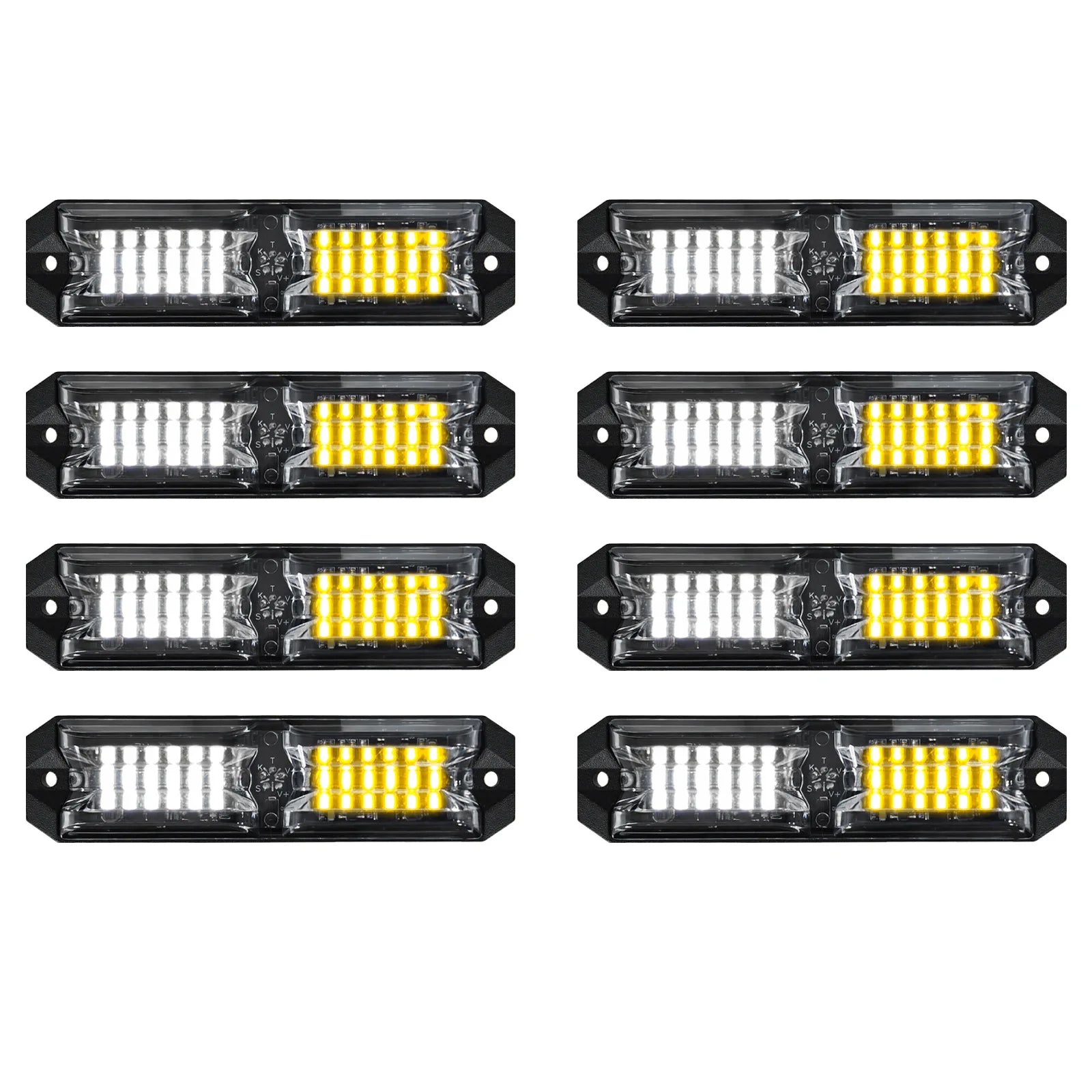 Ultra-Bright 3 Watt LED Strobe Lights Emergency Warning Lights for Vehicles Trucks Surface Mount Light Auto Exterior Lighting