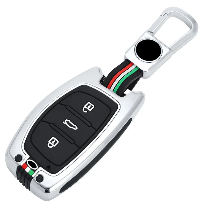 GPRGIT Zinc Alloy Car Key Cover Case for Hyundai Tucson Santa Fe Rena Sonata Elantra Creta Ix35 Ix45 I10 I30 I40 3/4 Button