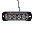 GPRGIT 4 LED Emergency Strobe Warning Light for Truck 12V Amber Red Blue