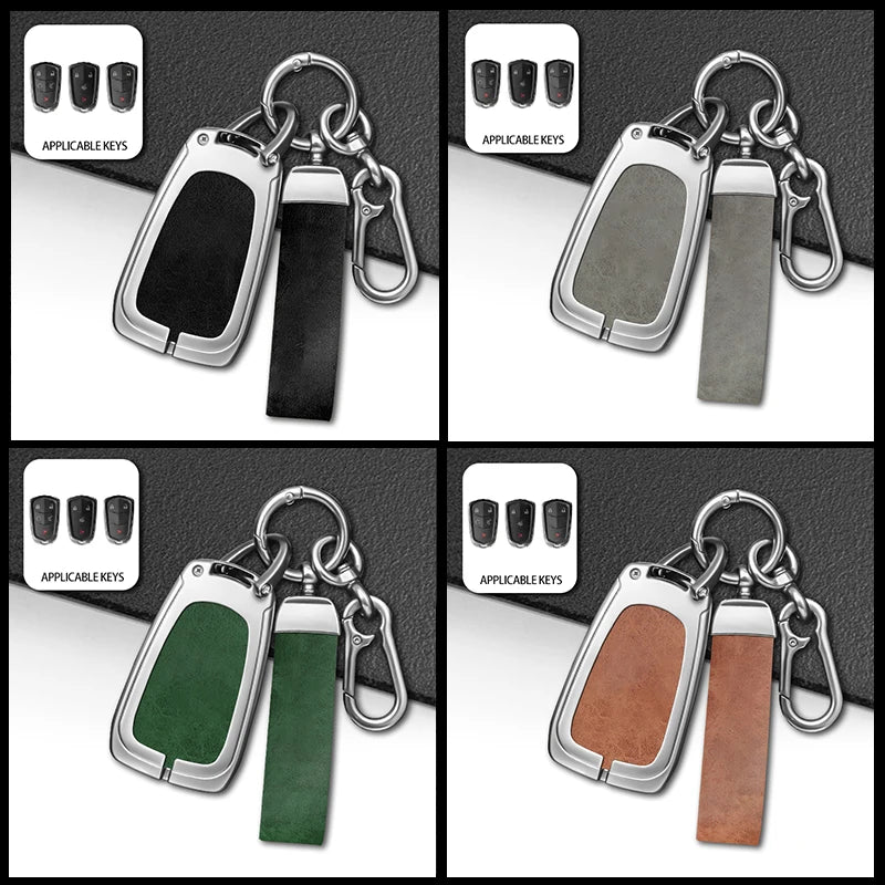 GPRGIT 3/4/5 Buttons Car Remote Key Case Cover for Cadillac Logo ATS XTS XT5 XT4 CT6 XT6 CTS DTS ESV STS ELR