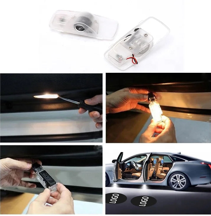 GPRGIT Nissan Sylphy Teana 2004-2007 LED Logo Ghost Door Light Projector Welcome Emblem Lamp 12V