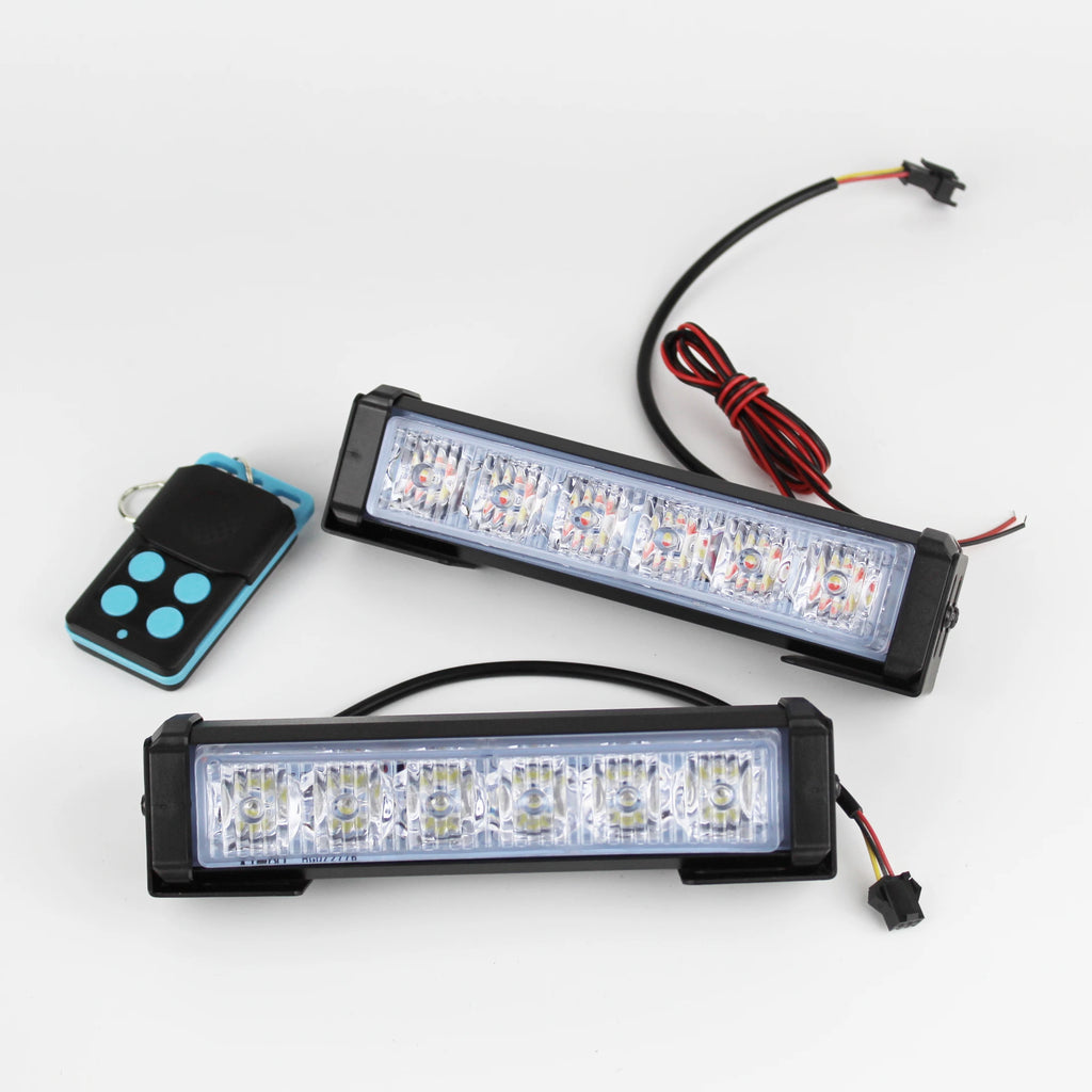 Vehicle LED Strobe Warning Light Emergency Flashing Lights Car Truck Warning Strobe Light Bar with Remote Control 12V 24V