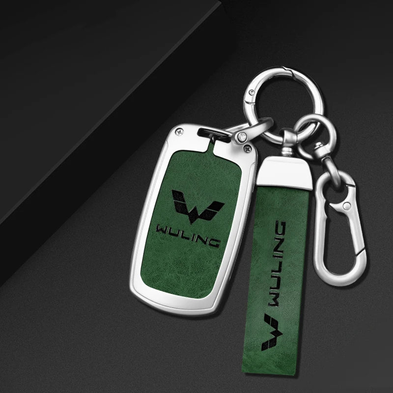 GPRGIT Flip Remote Key Cover Case Shell for Wuling Confero Mini EV Hongguang Baojun 630 730 560 310 Replacement