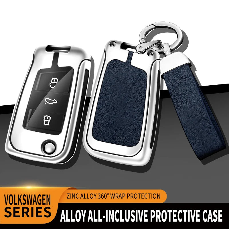 GPRGIT Custom Car Logo Leather Car Key Case for VW Volkswagen Golf 7 MK7 Tiguan MK2 for Skoda Octavia A7 Seat Ateca Leon FR 2 Ibiza