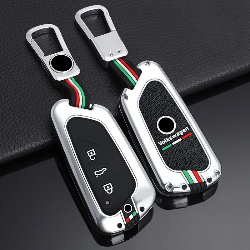 GPRGIT Zinc Alloy Car Key Shell Cover Case for VW Golf 8 Mk8 GTI GTD R ID3 ID4 2020 for Skoda Octavia A8 2021 SEAT Leon MK4 Accessories