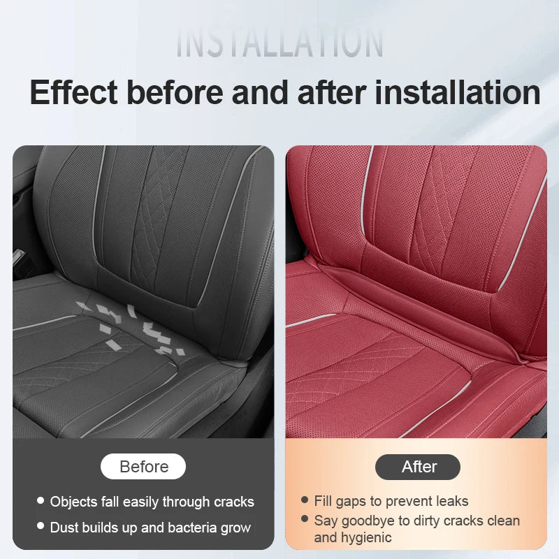 GPRGIT General Motors Seat Angle Gap Leak Sealer, Rear Seat Bottom Gap Protector, PU Car Interior Decor Strip