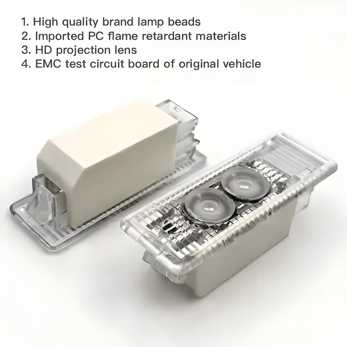 GPRGIT BMW Dual Lens Projection Welcome Car Door Light for 3/5/7 Series X1 X3 X5 F30 F31 F34 F35 E60 F07 E70 6V