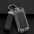 GPRGIT Zinc Alloy Leather Car Logo Key Case Cover for Mitsubishi L200 ASX Outlander Eclipse Cross Pajero Sport Lancer Auto Accessories