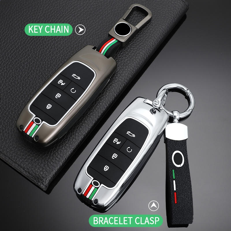 GPRGIT Zinc Alloy Car Key Case Cover Shell for GAC Trumpchi Aion S, V, Y, LX (Keyless Fob)